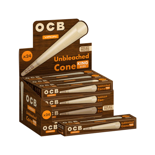 OCB Unbleached King Cone Display