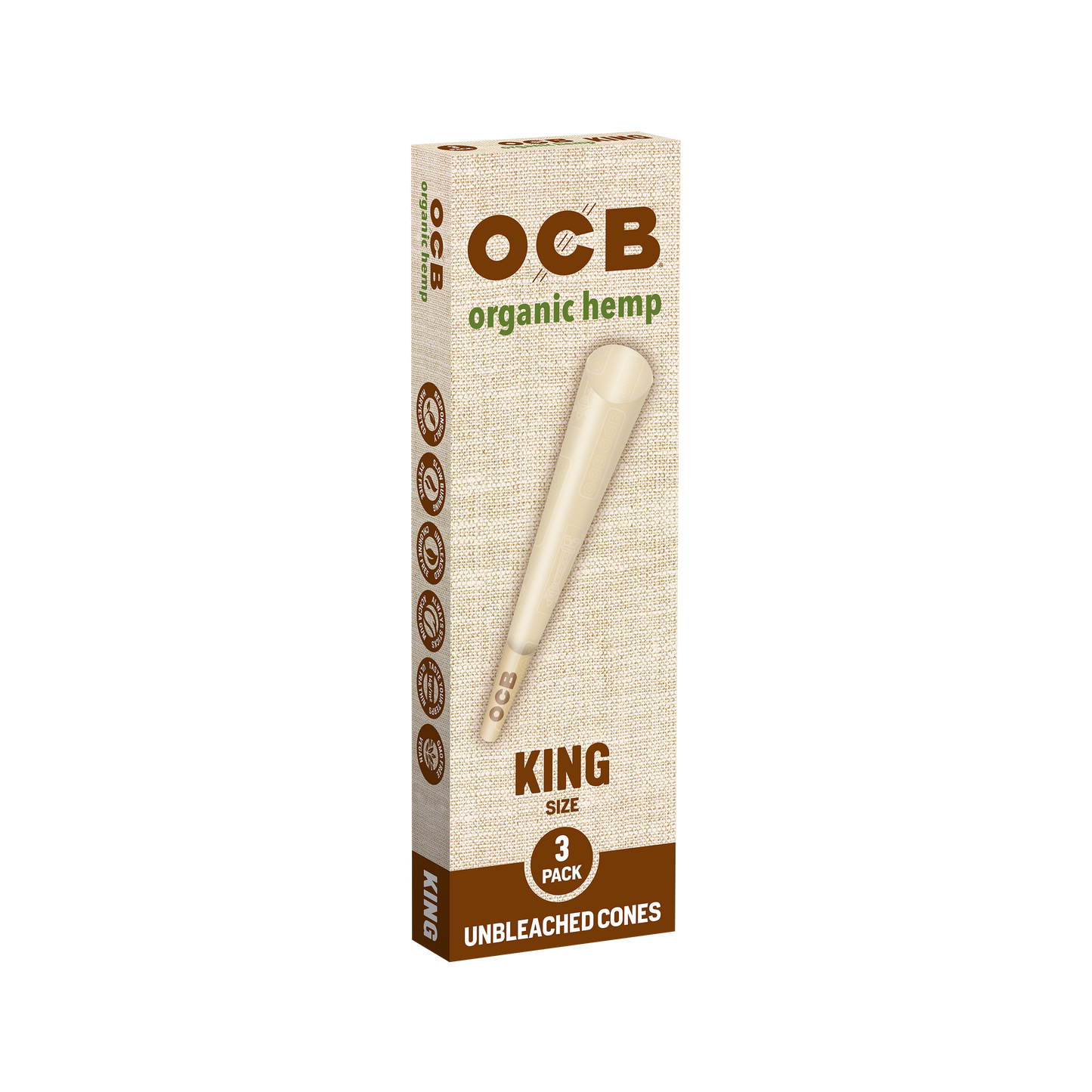 OCB Organic Hemp King Cone Box