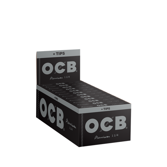 OCB Premium 1 1/4 + Tips Rolling Paper Unit
