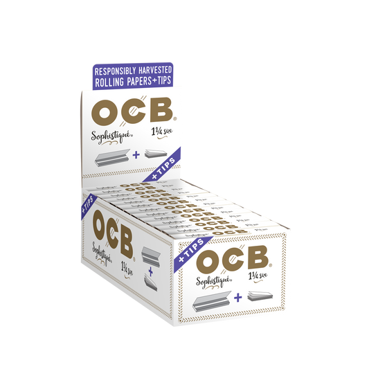 OCB Sophistique 1 1/4 + Tips Rolling Paper Unit