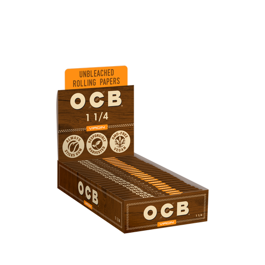 OCB Unbleached 1 1/4 Rolling Paper Unit