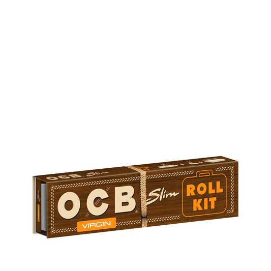 OCB Unbleached Slim Roll Kit Rolling Paper Booklet