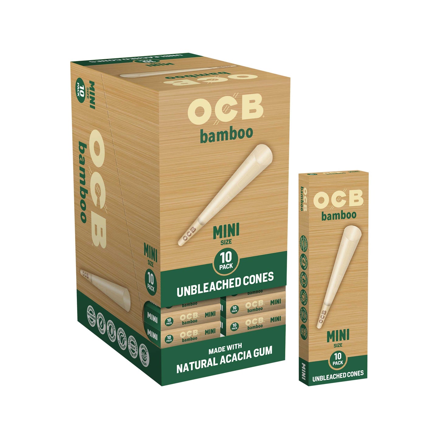 OCB Bamboo Mini Cone Display