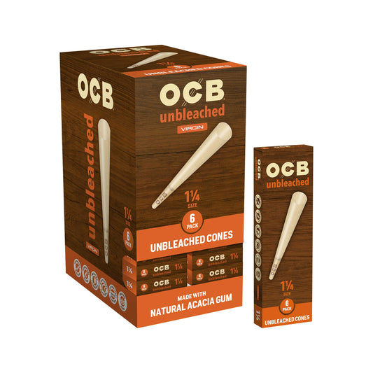 OCB Unbleached 1 1/4 Cone Display