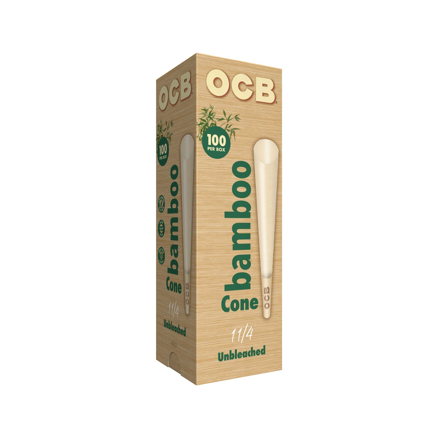 OCB Bamboo 1 1/4 100ct Cone Tower