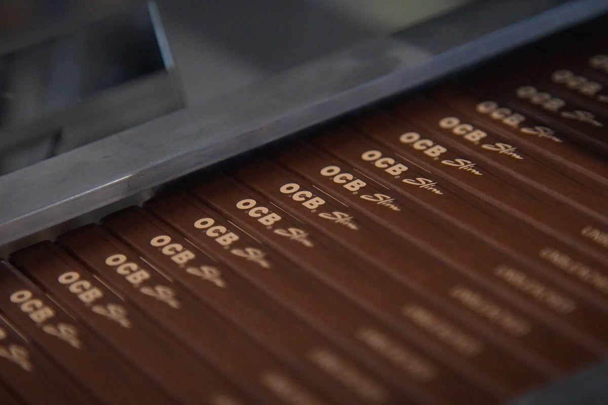 OCB Slim Papers on Production Line