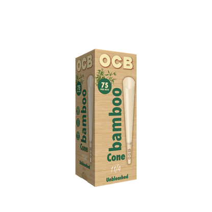 OCB Bamboo 1 1/4 Cone 75 Count Tower
