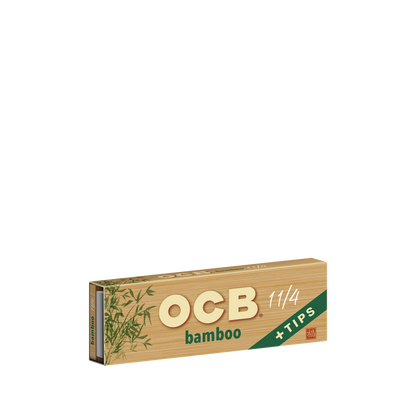 OCB Bamboo 1 1/4 + Tips Rolling Paper Booklet