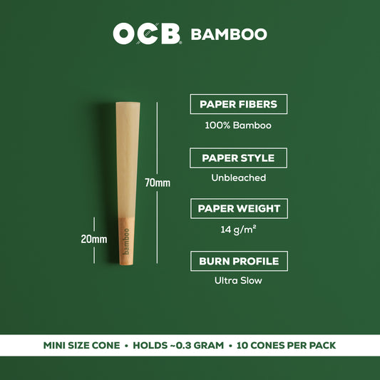 OCB Bamboo Mini Cone Specs