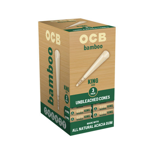 OCB Bamboo King Cone 24 Count Unit