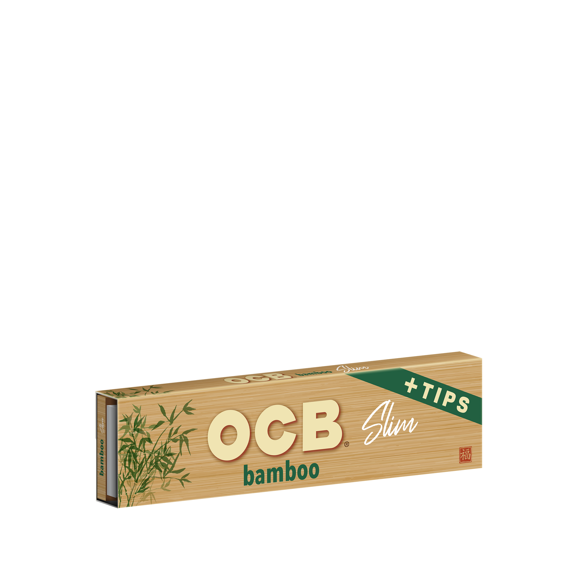 OCB Bamboo Slim + Tips Rolling Paper Booklet