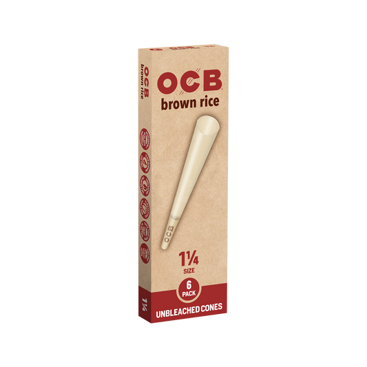 OCB Brown Rice 1 1/4 Cone Box
