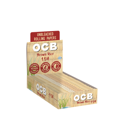 OCB Brown Rice 1 1/4 Rolling Paper Unit