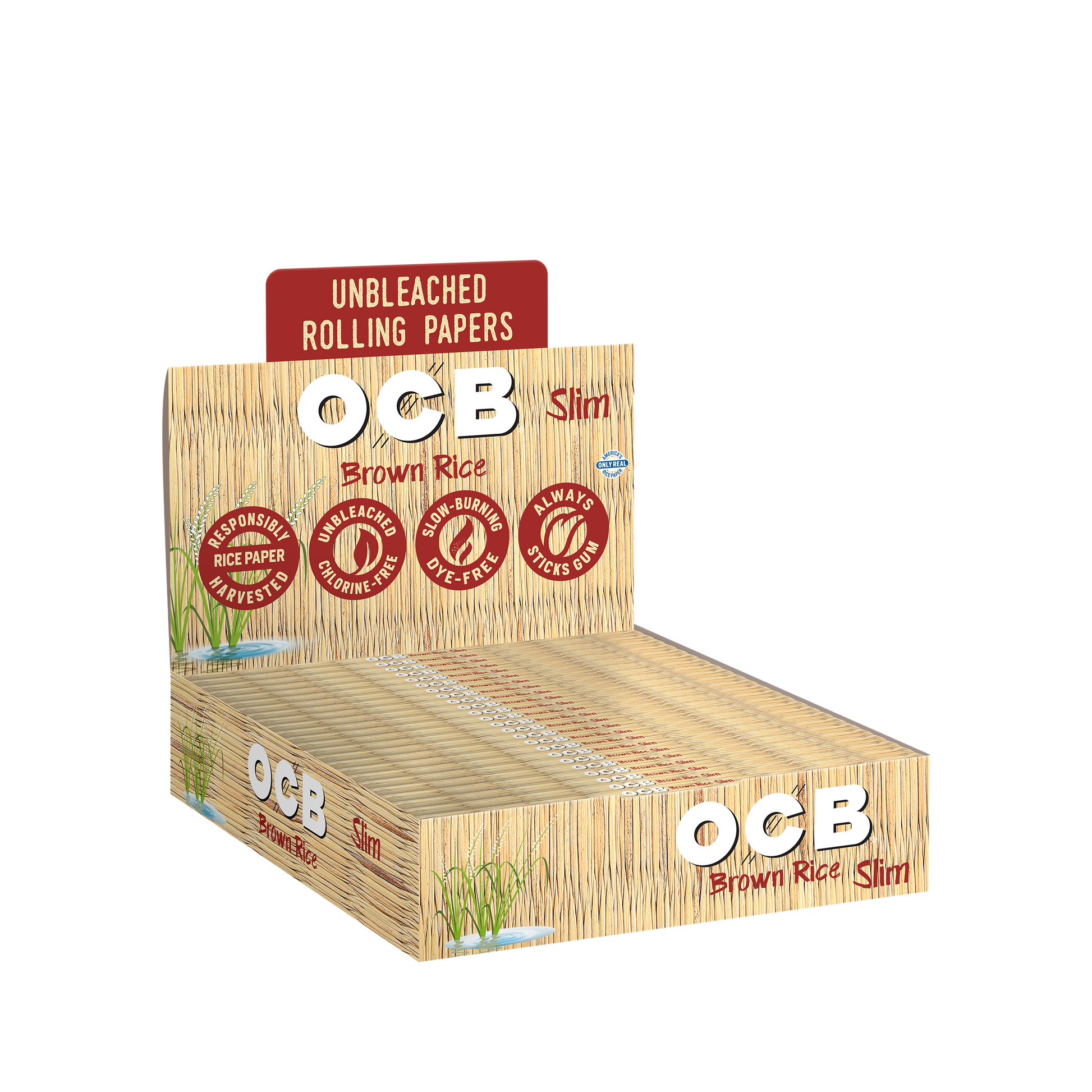 Brown Rice Slim Rolling Papers OCB USA Rolling Paper Store brown-rice-slim-rolling-papers-ocb-usa-rolling-paper-store