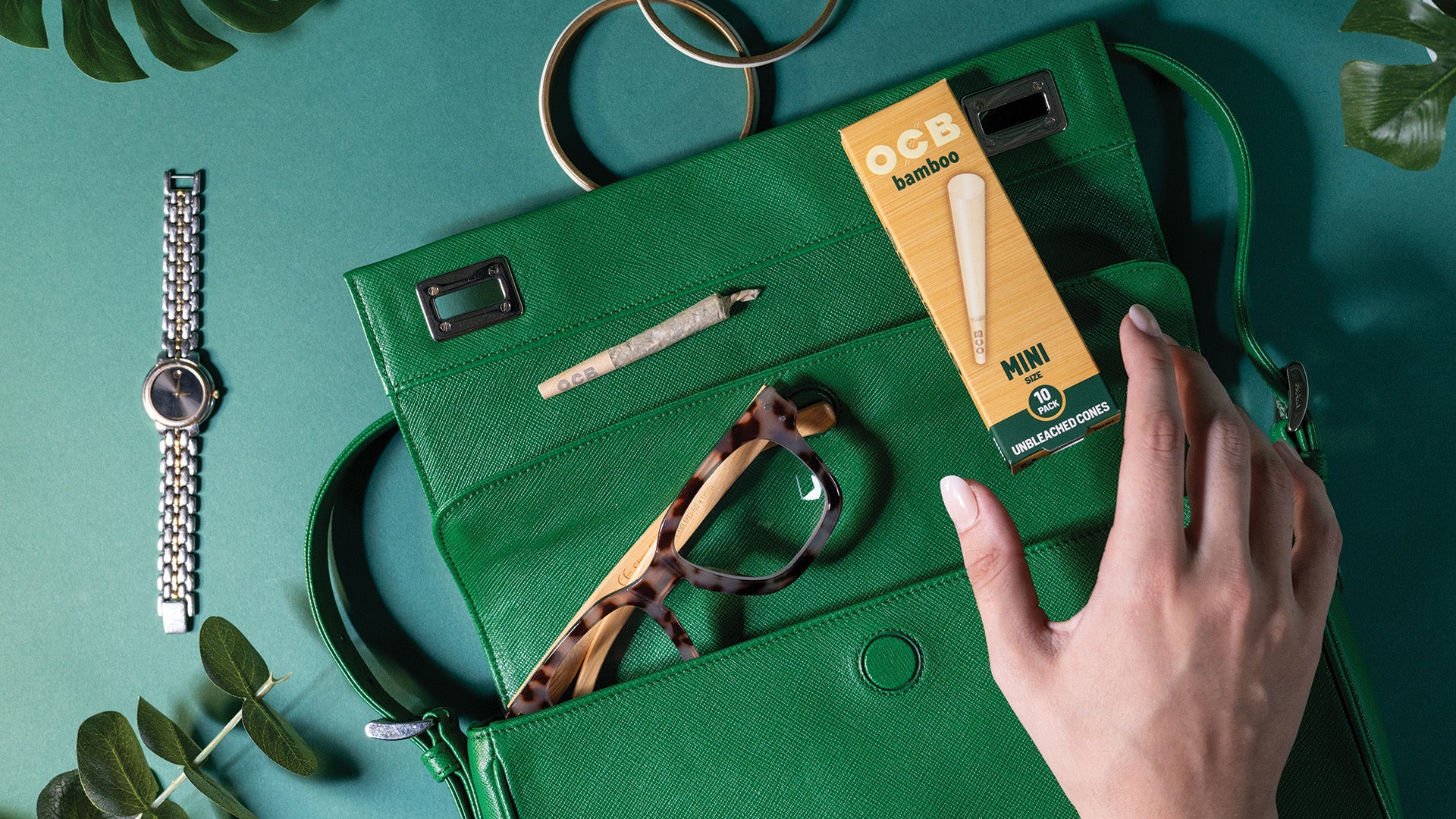 OCB Bamboo Cone Flat Lay