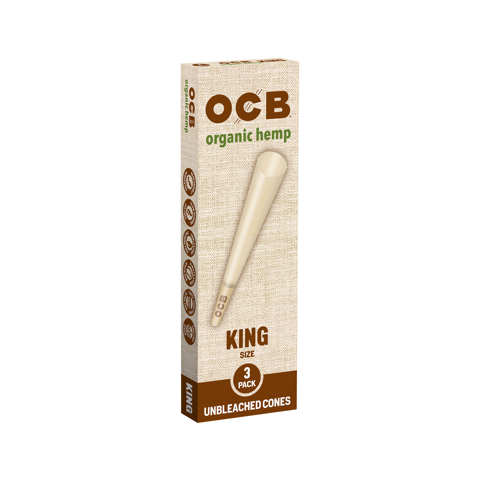 OCB Organic Hemp King Cone Box