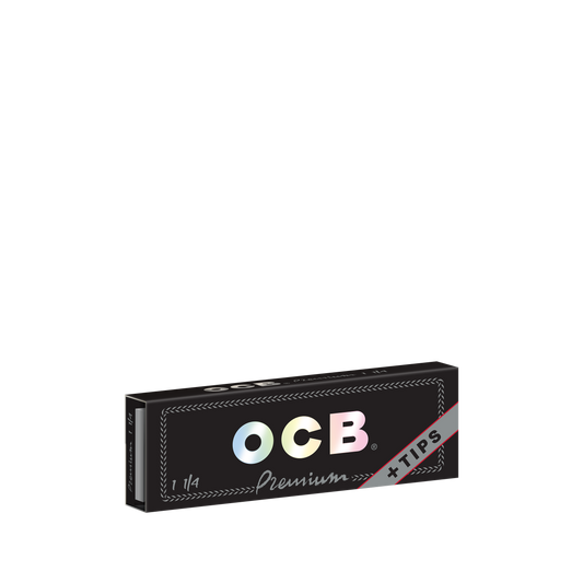OCB Premium 1 1/4 + Tips Rolling Paper Booklet