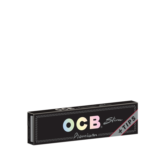 OCB Premium Slim + Tips Rolling Paper Booklet