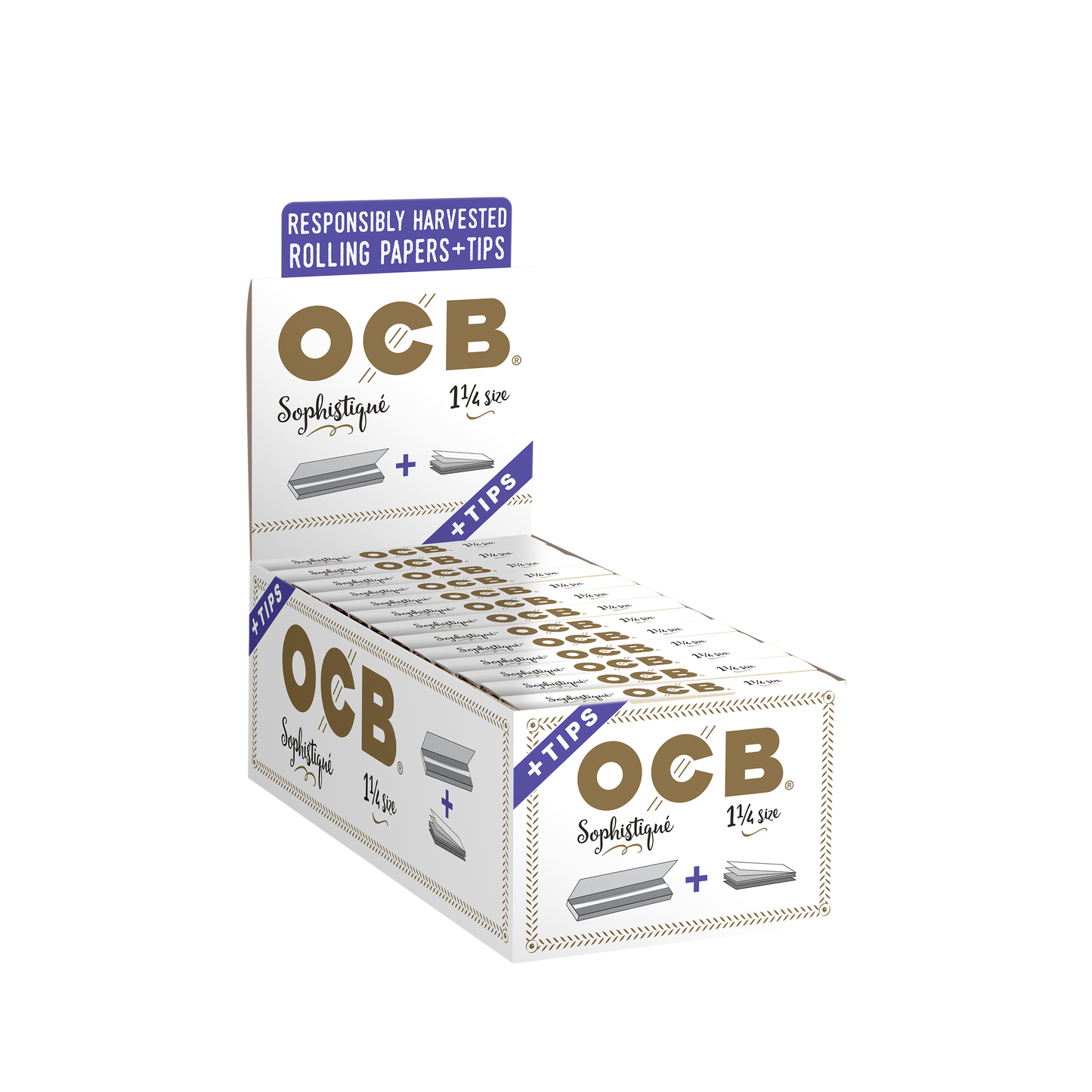 OCB Sophistique 1 1/4 + Tips Rolling Paper Unit