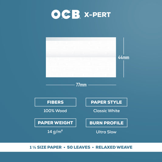 OCB X-Pert 1 1/4 Rolling Paper Specs