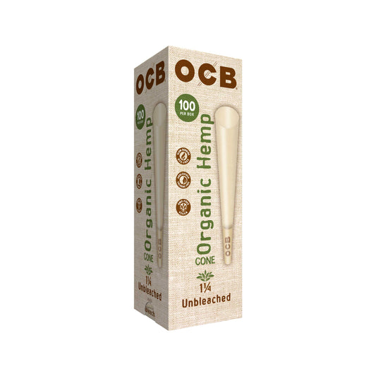 OCB Organic Hemp 1 1/4 100ct Cone Tower