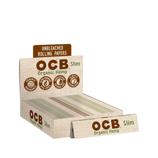 OCB Organic Hemp Slim Rolling Paper Display