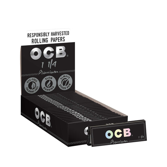 OCB Premium 1 1/4 Rolling Paper Display