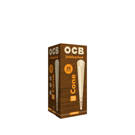 OCB Unbleached 1 1/4 50ct Cone Tower