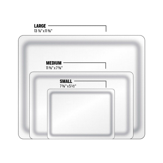 OCB Tray Sizes Dimensions