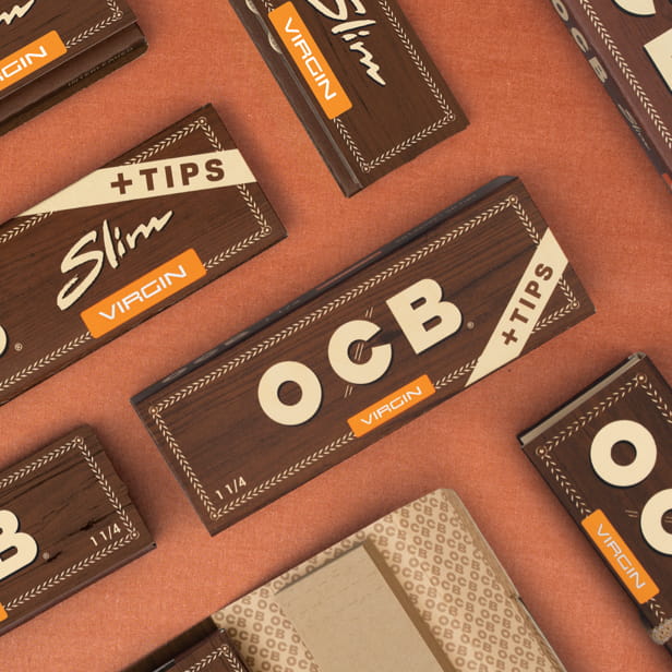  OCB Virgin Cigarette Rolling Papers ~ 1 1/4~4 Pack ~ Includes  American Rolling Club Tube : Health & Household